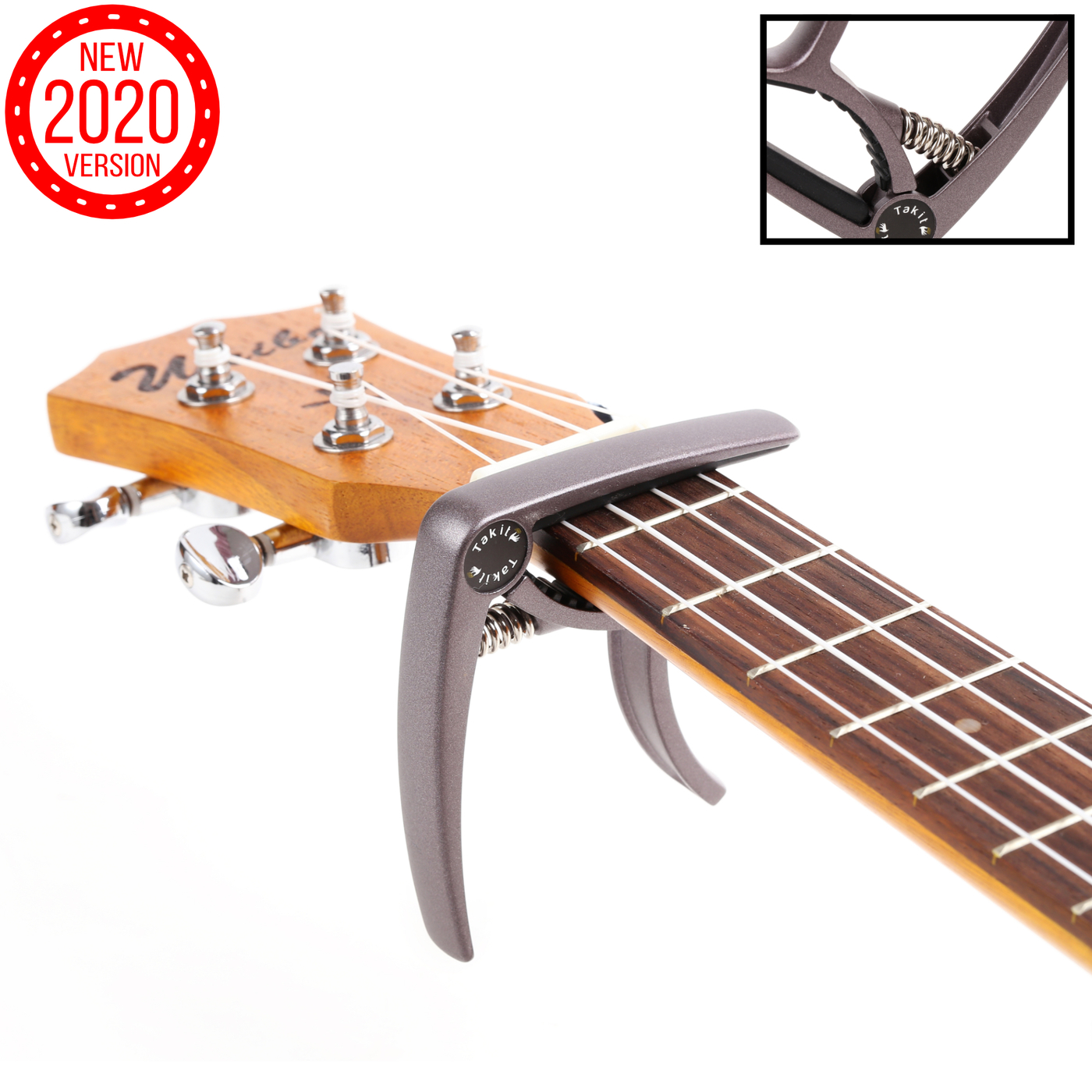 Capodastre pour guitare électrique Capodastre à ressort Bonne protection Facile à installer Tension appropriée pour les instruments à cordes Coloré 