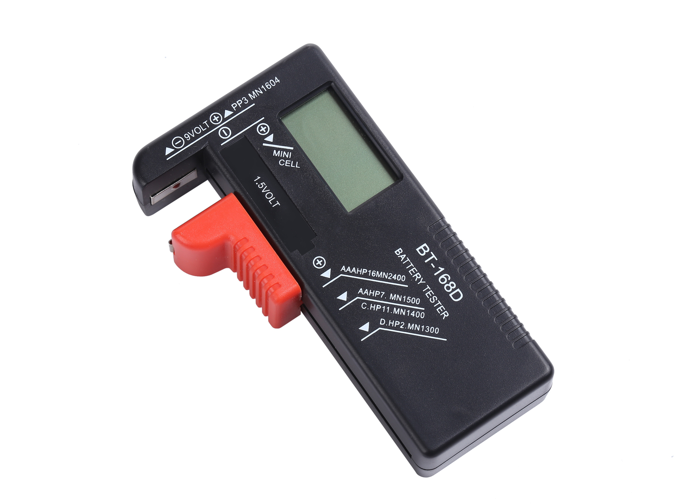 Testeur de piles numérique pour AA, AAA, C, D, PP3, 9V, 1.5V, piles